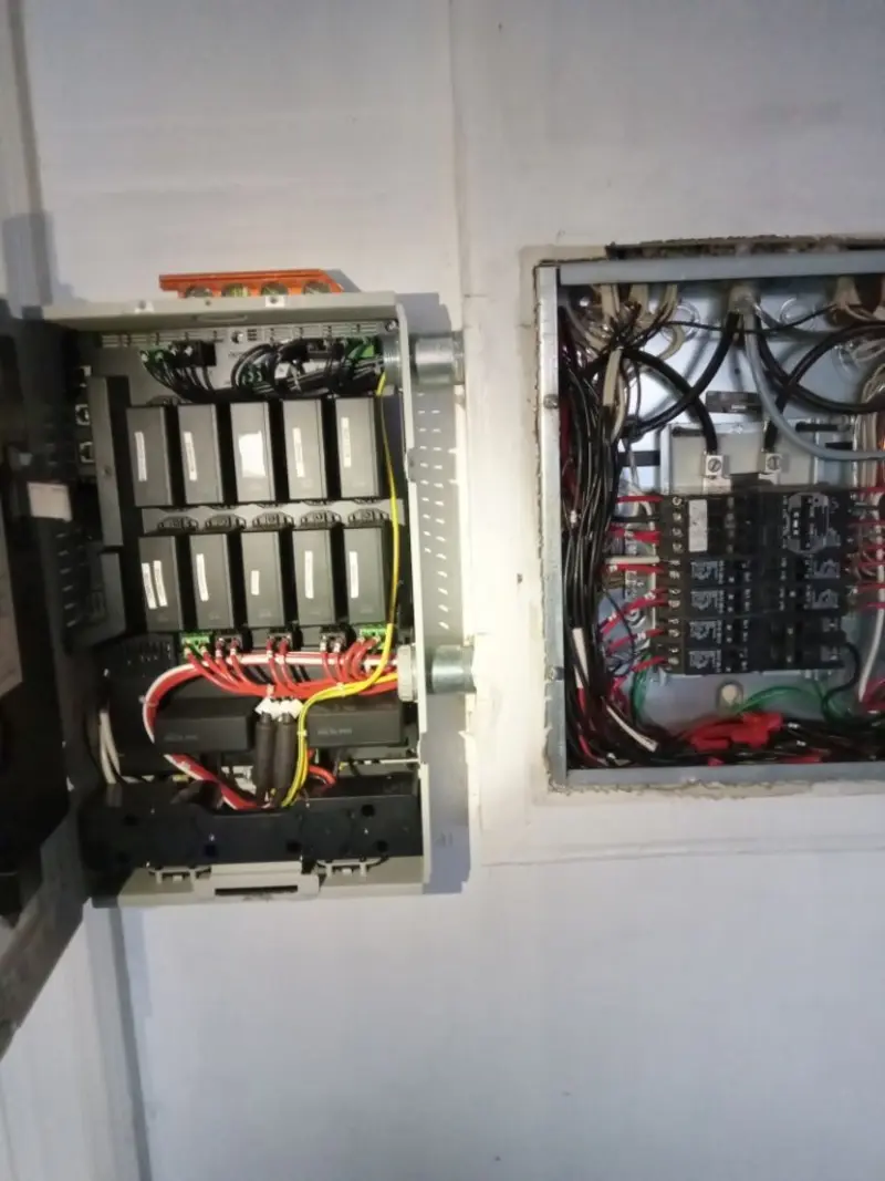 Electrical panel upgrade completed for Ring Doorbell Installation in Swanton